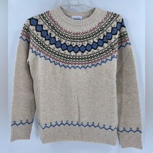 Amadora fair isle sweater with embellishments new size small